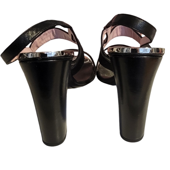 LOUIS VUITTON MONOGRAM Leather/Suede Strap Shoes SZ 40 - US size 10 - Picture 5 of 10